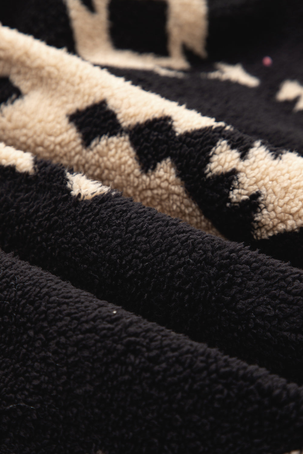Western Aztec Fleece Half Zip Sweatshirt