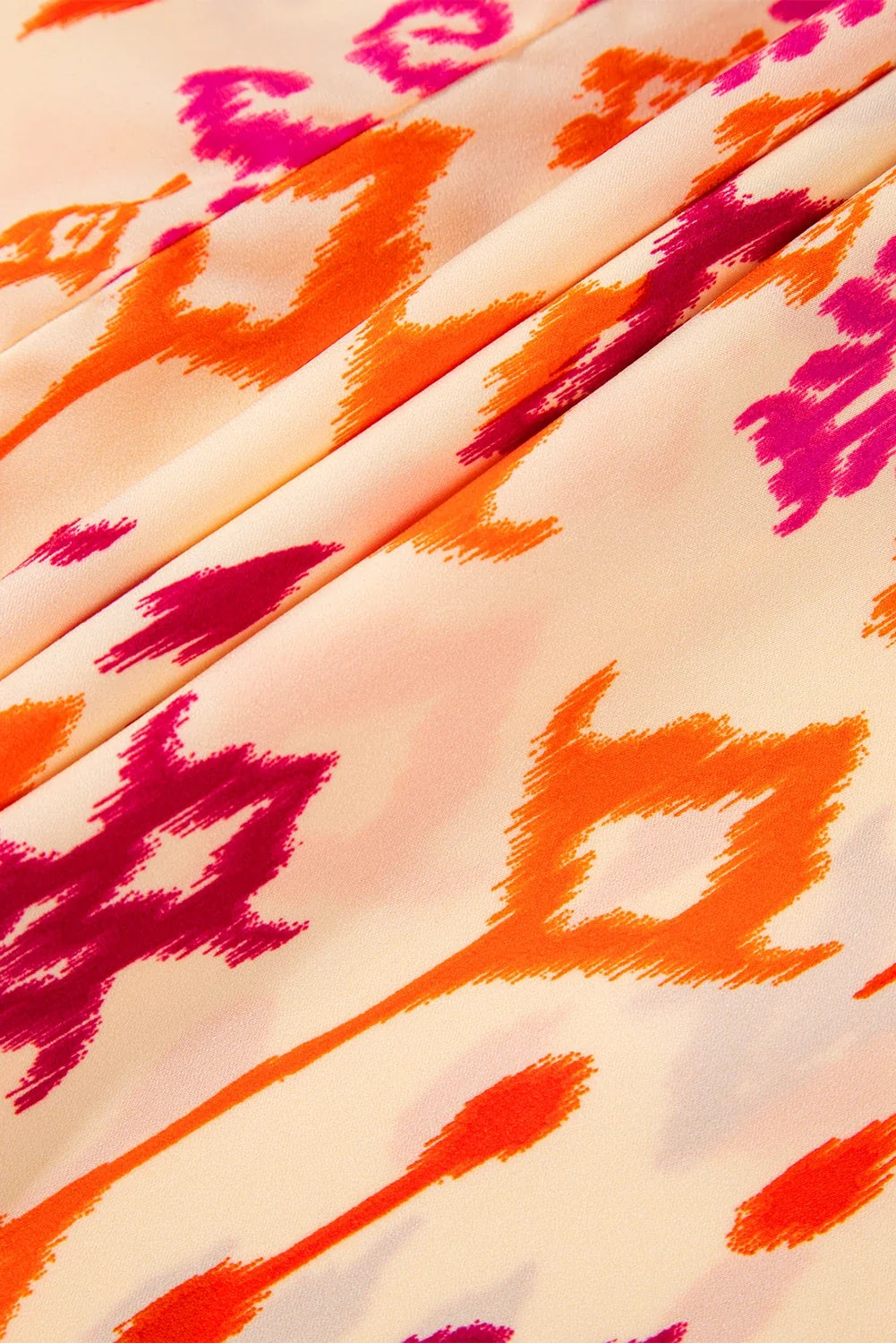 Western Abstract Geometric Long Sleeve Maxi Dress