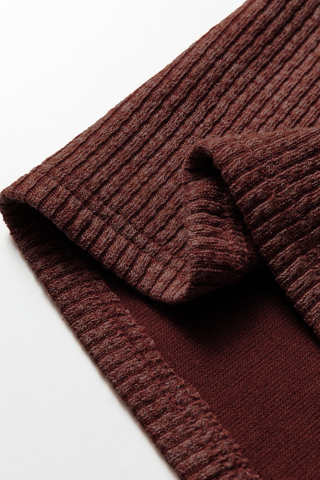Ribbed Knit Flap Pocket Button-Up Shacket