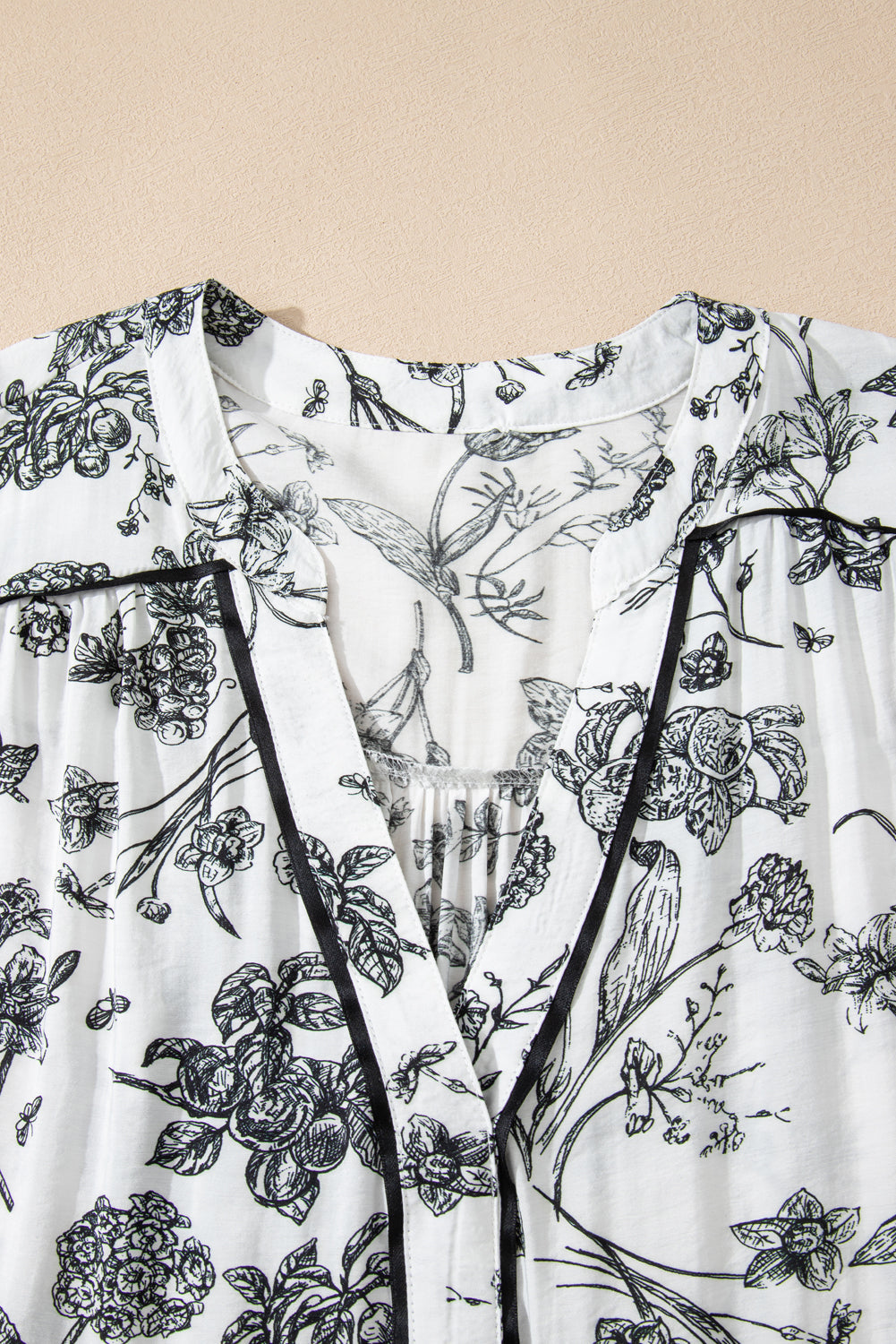 Plus Size Floral Ruffle Sleeve Midi Dress