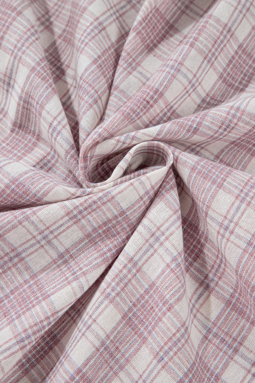 Plus Size Plaid Button-Up Chest Pocket Hooded Shirt