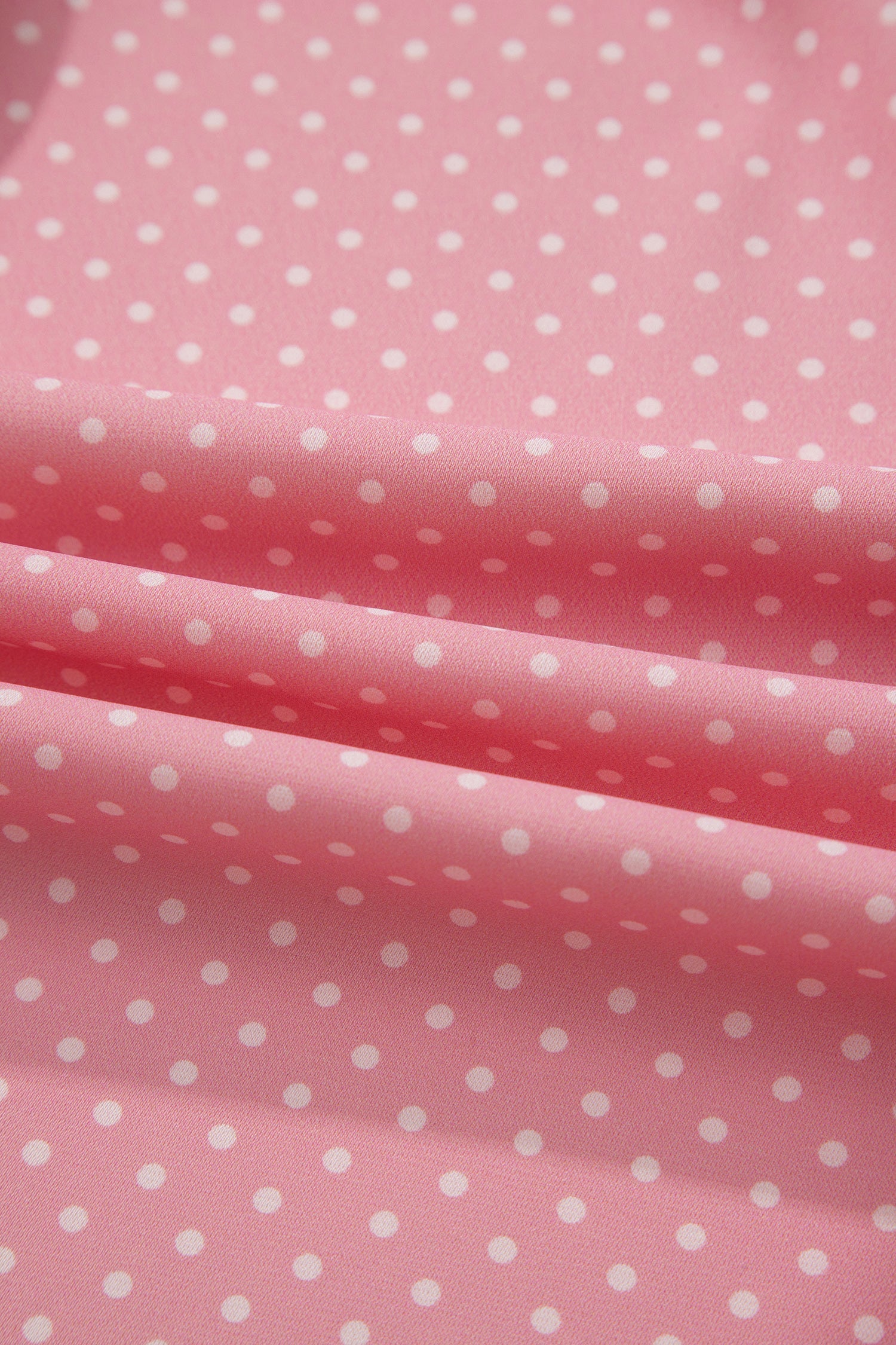Polka Dot Cuffed Short Sleeve Shirt