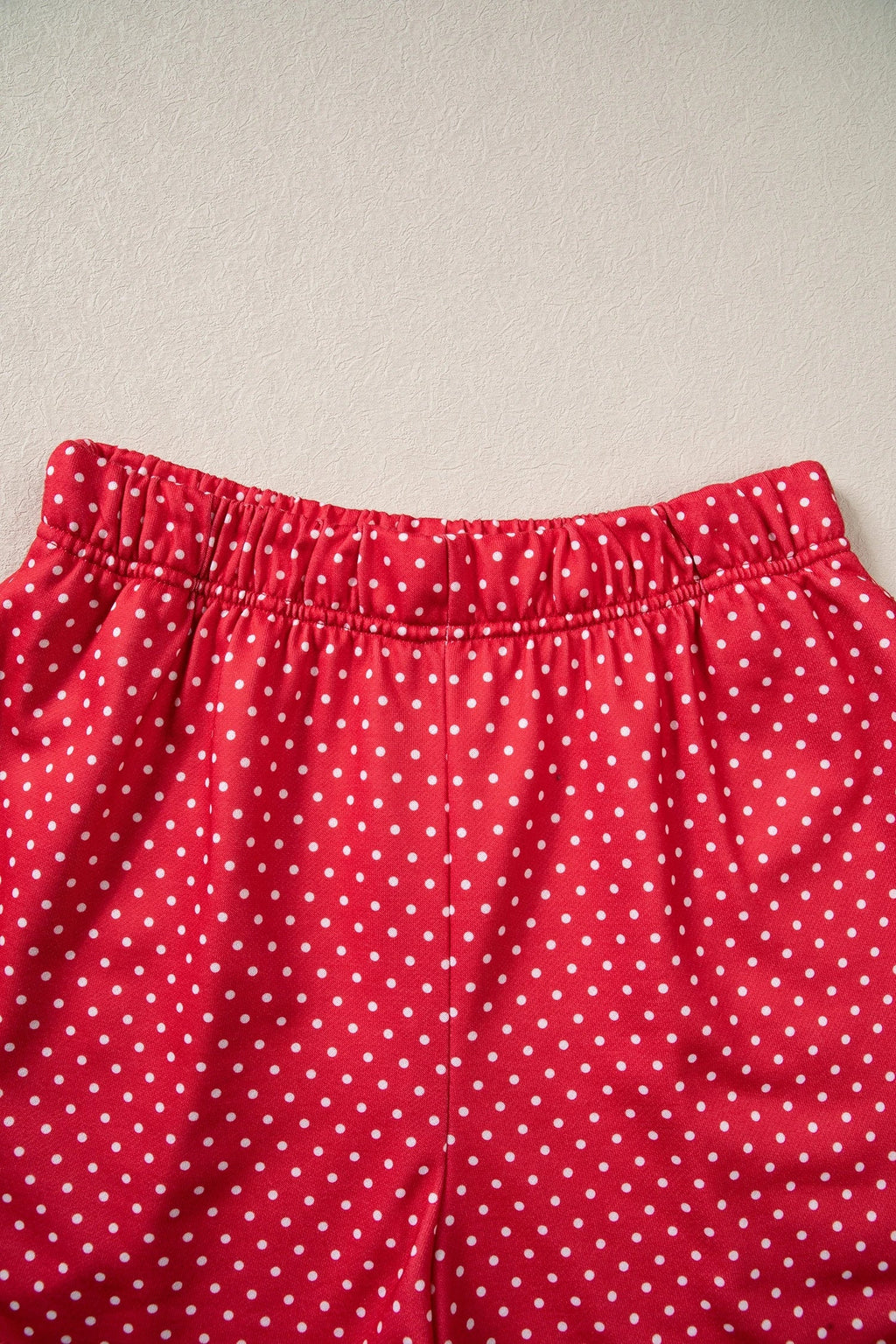 Christmas MERRY Letter Print Top & Shorts Set