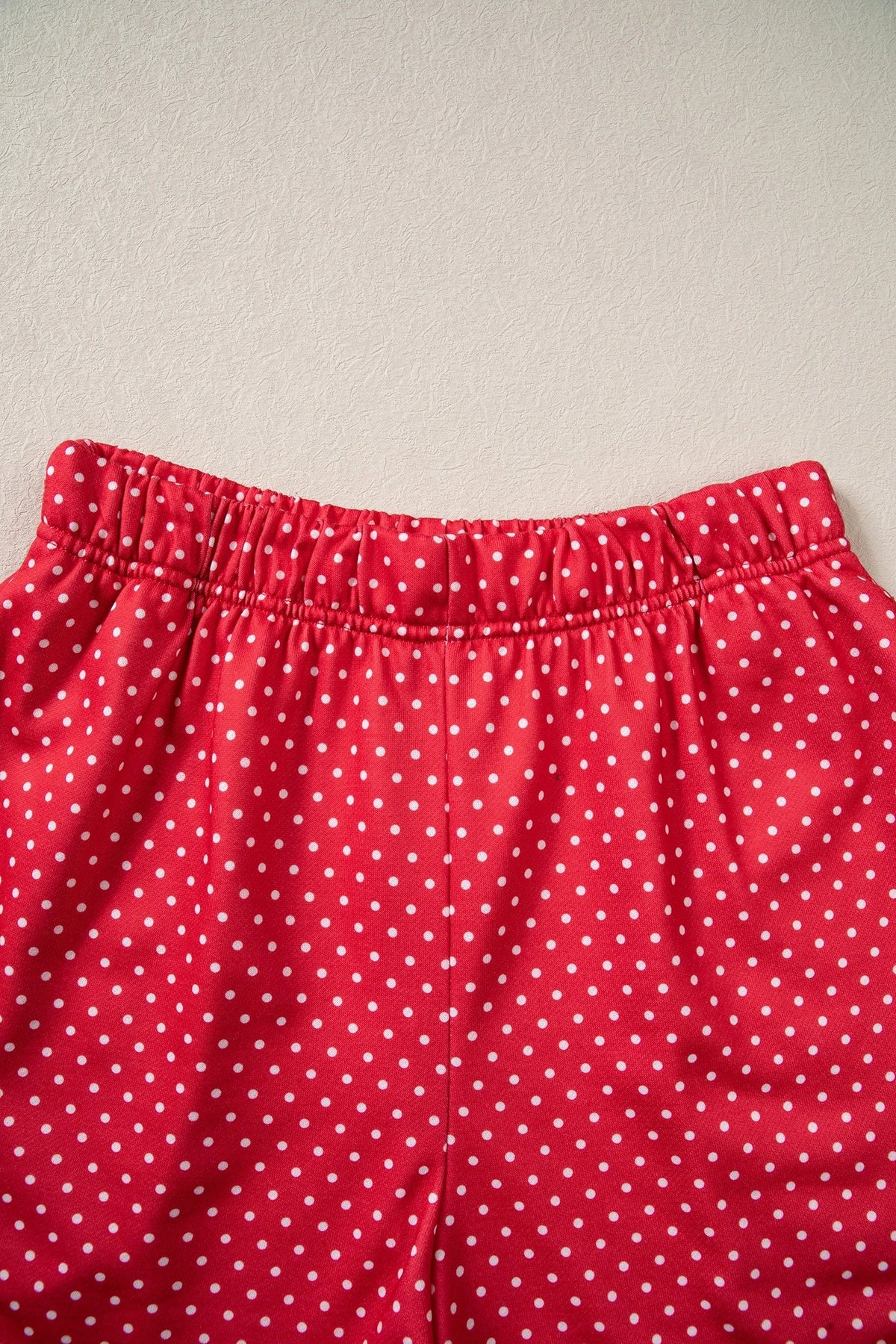Christmas MERRY Letter Print Top & Shorts Set