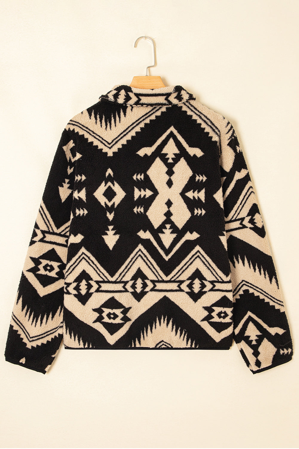 Western Aztec Fleece Half Zip Sweatshirt