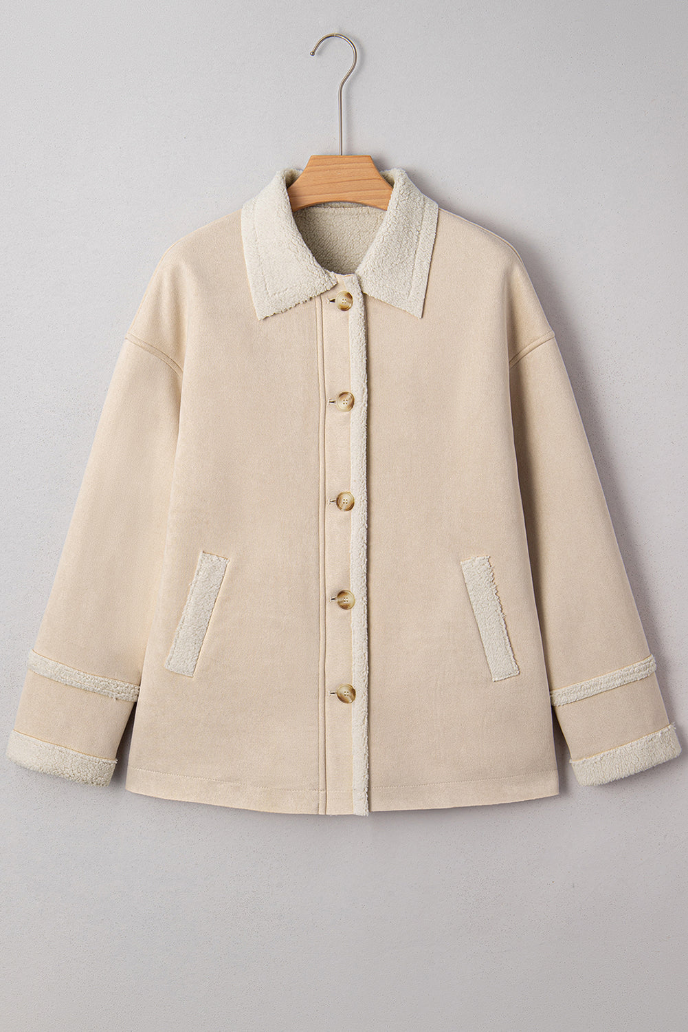 Western Suede Sherpa Lined Jacket