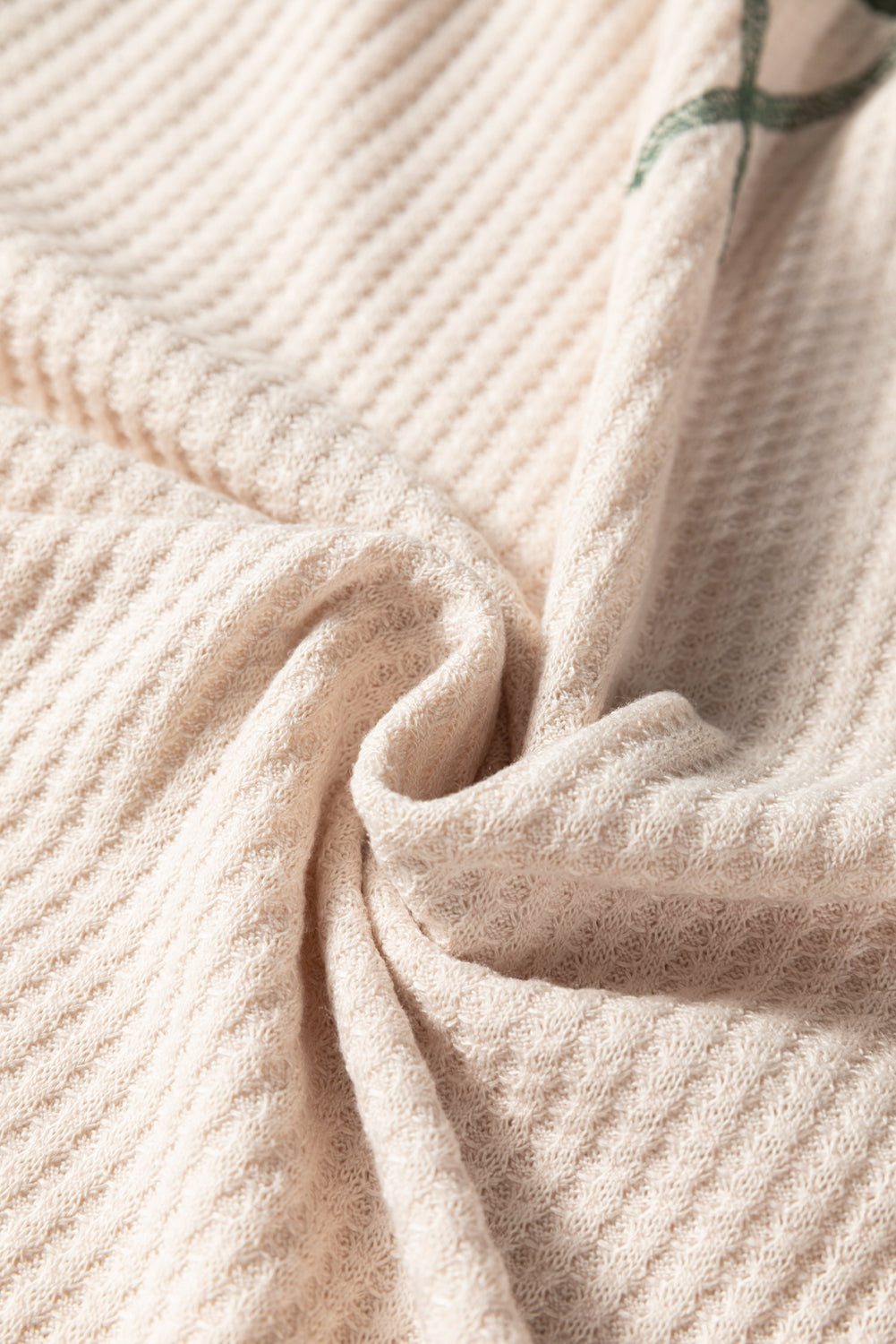 Colorblock Waffle Knit Raglan Sleeve Top