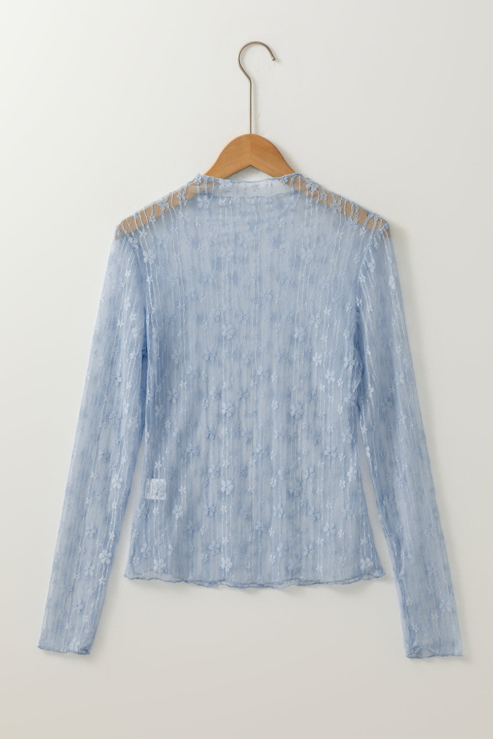 Floral Sheer Lace Long Sleeve Top