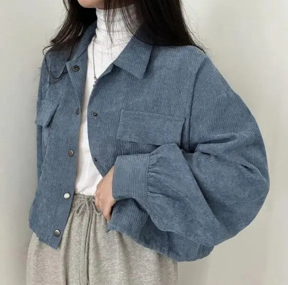 Vintage Corduroy Cropped Jacket