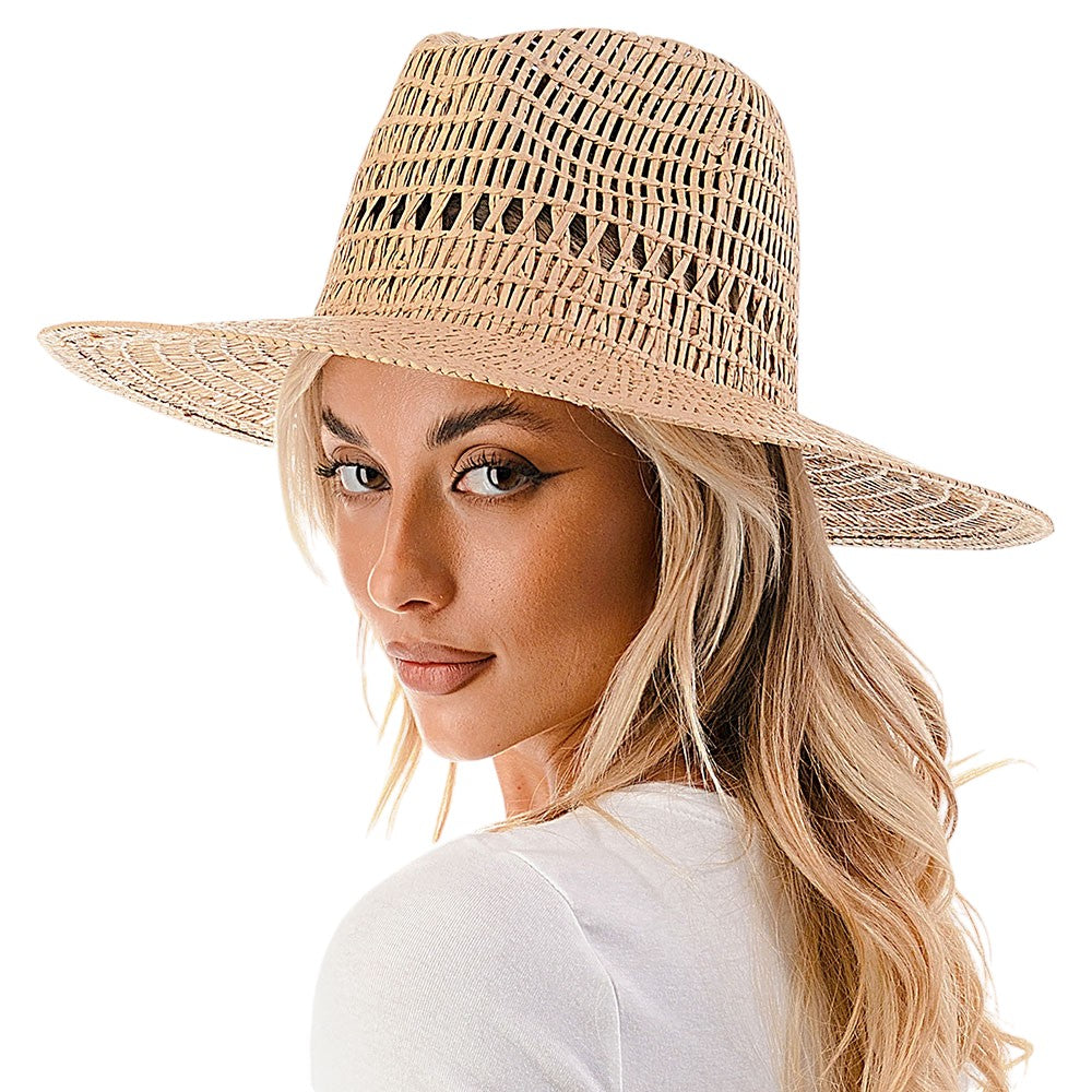 Woven Straw Panama Hat