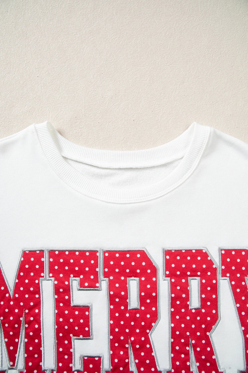 Christmas MERRY Letter Print Top & Shorts Set