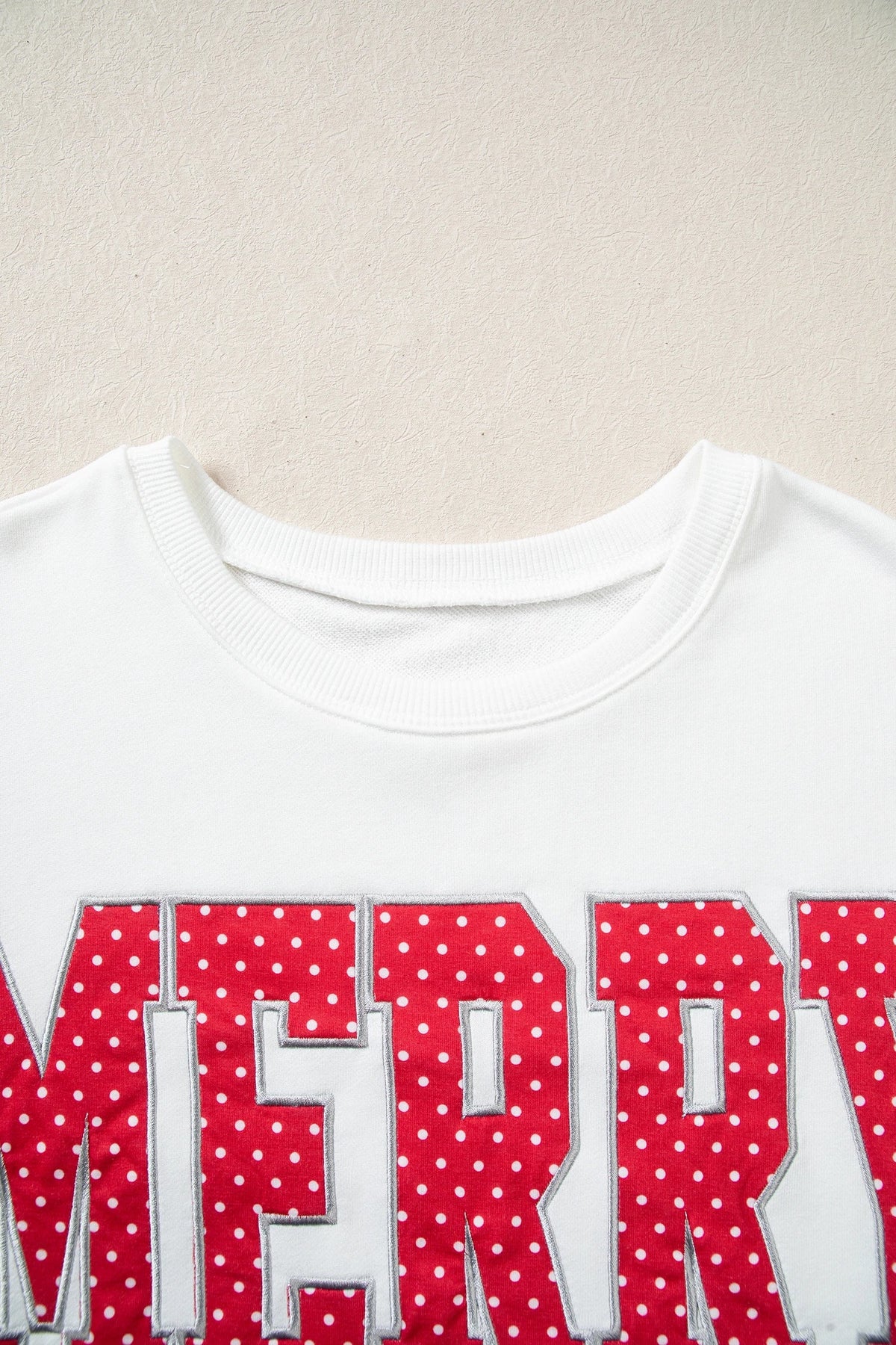 Christmas MERRY Letter Print Top & Shorts Set
