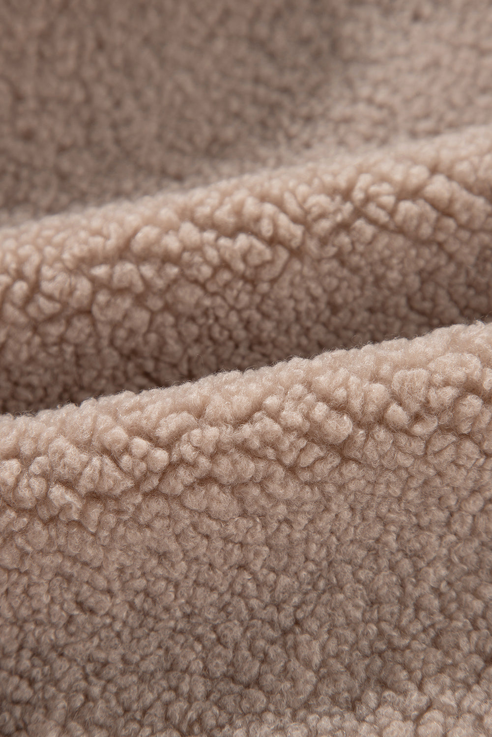 Solid Zip-Up Pocketed Fuzzy Jacket