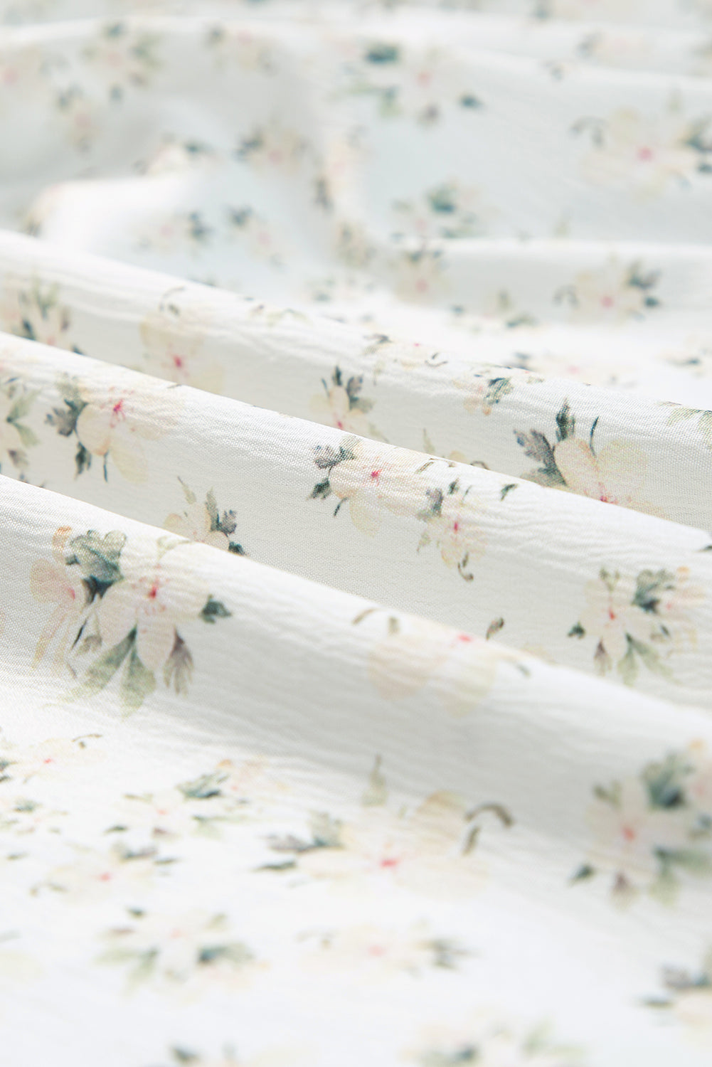 Floral Frilly Shirred Bodice Tiered Maxi Dress