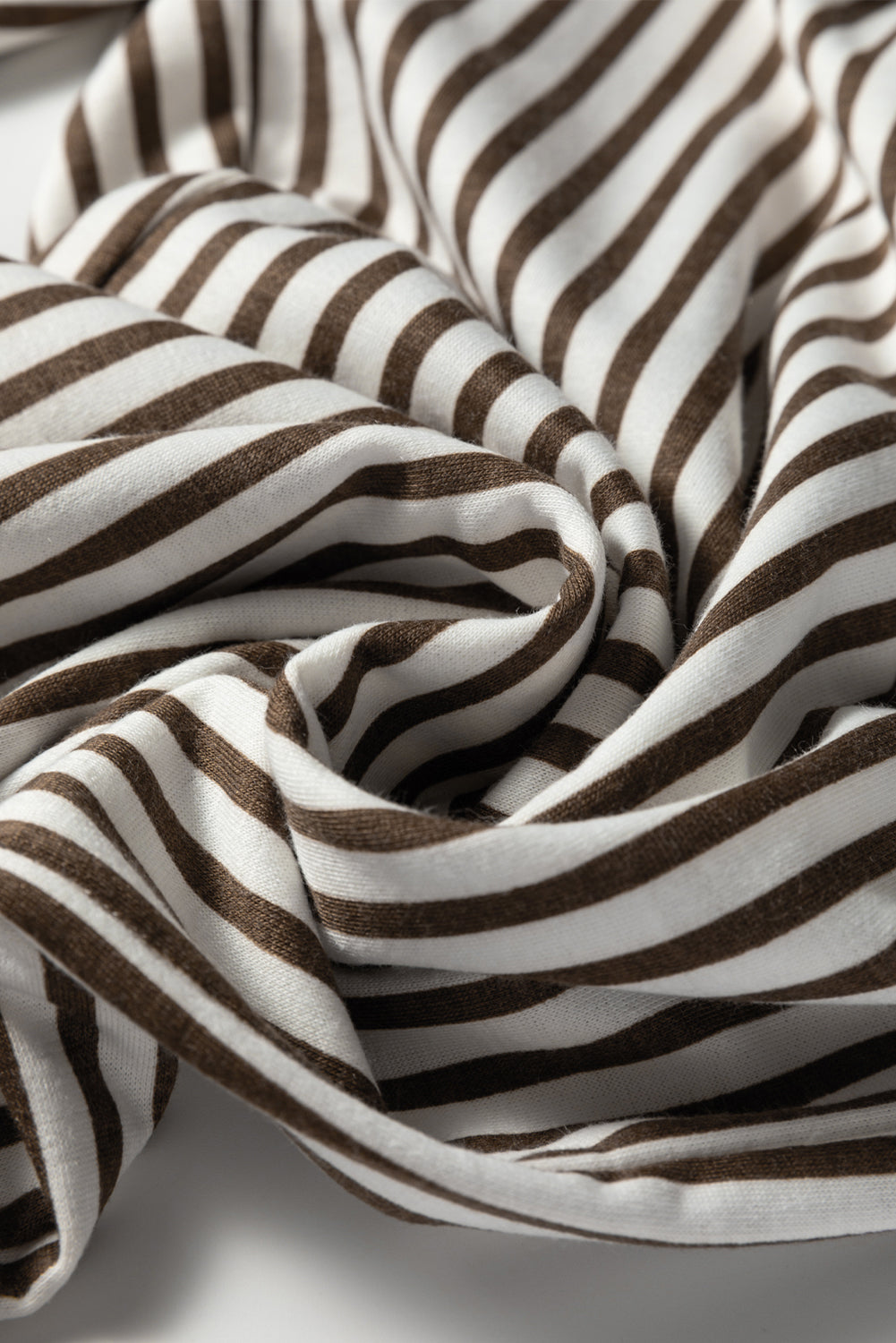 Stripe Pocketed Elastic High Waist Pants