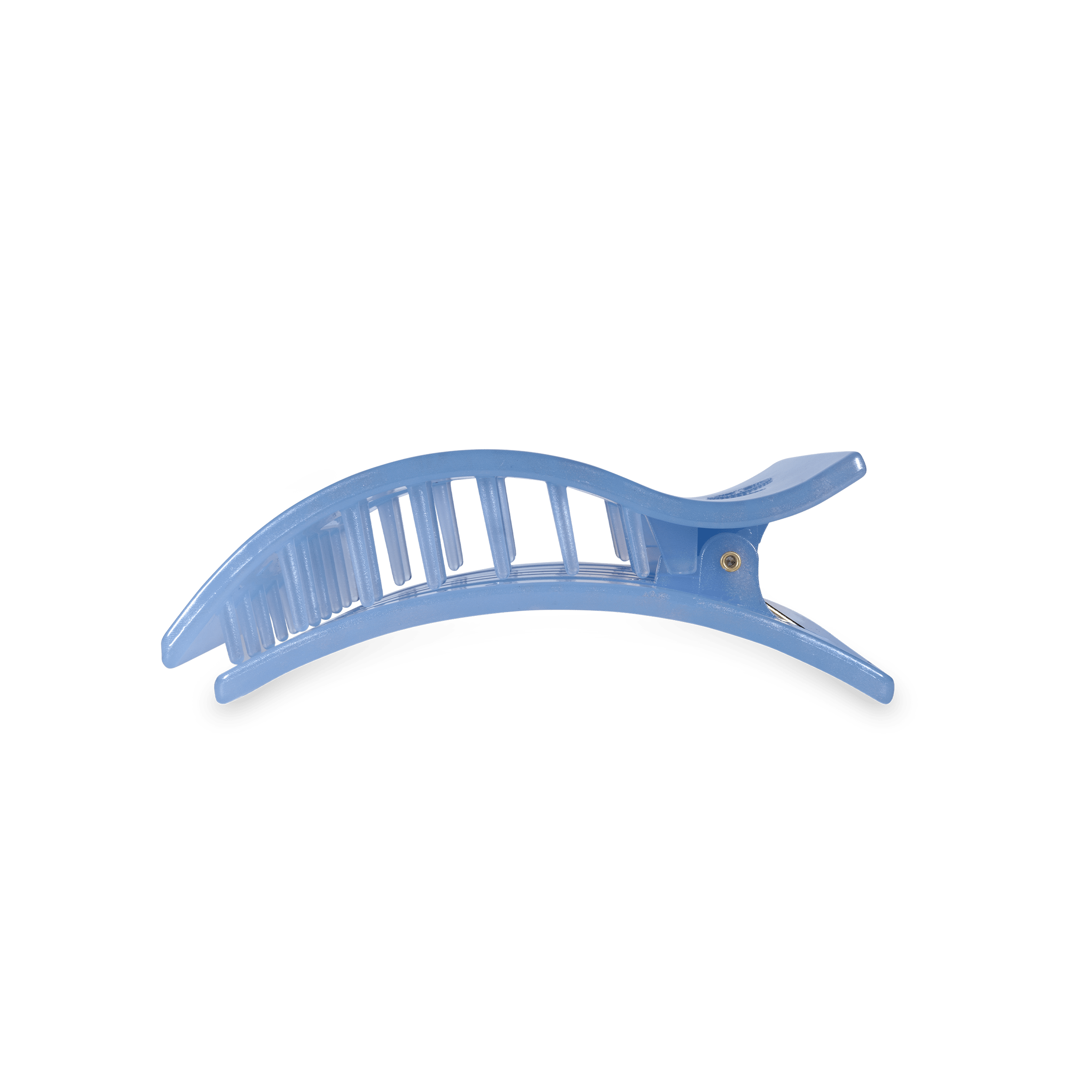 Blue Lagoon Medium Flat Rectangle Hair Clip