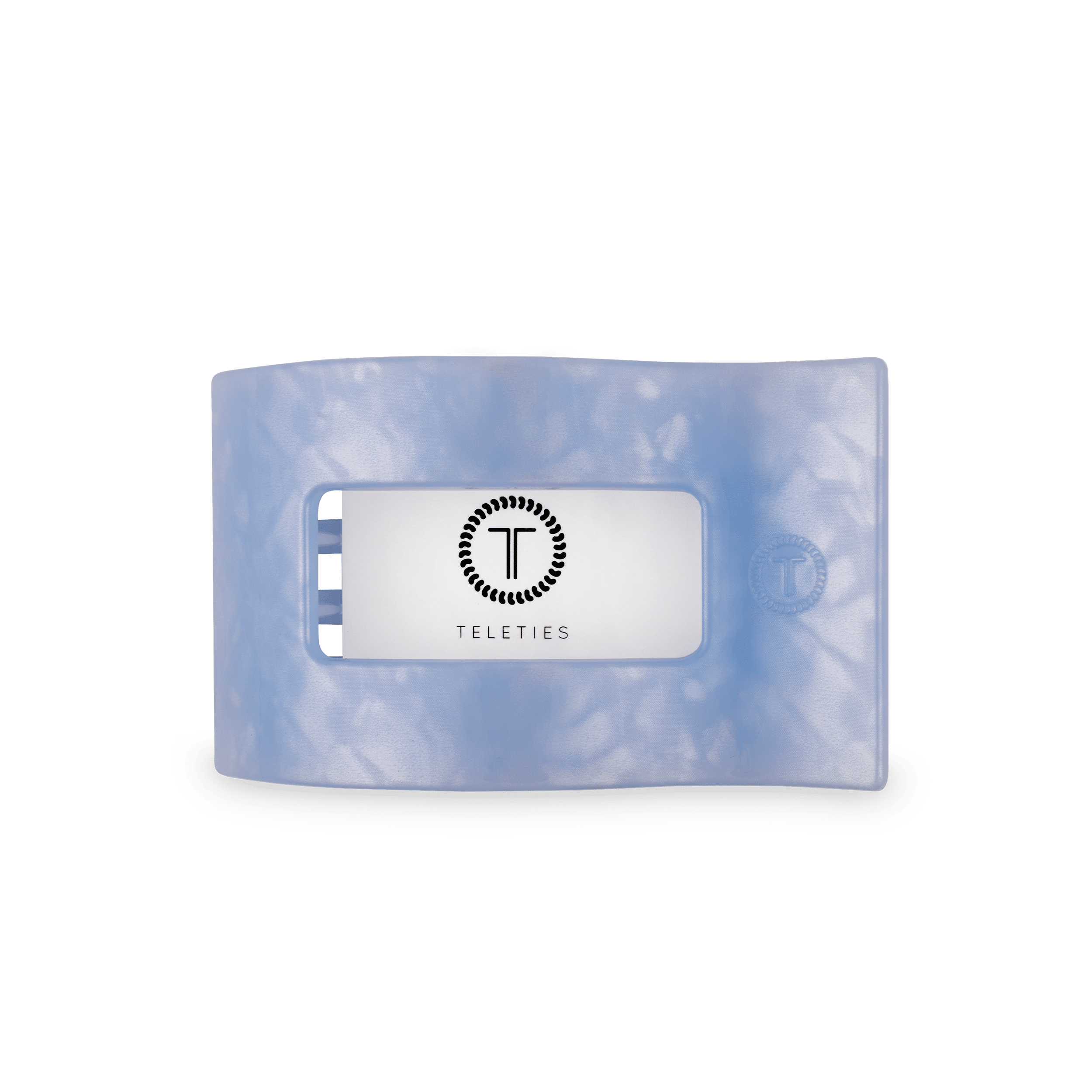 Blue Lagoon Medium Flat Rectangle Hair Clip