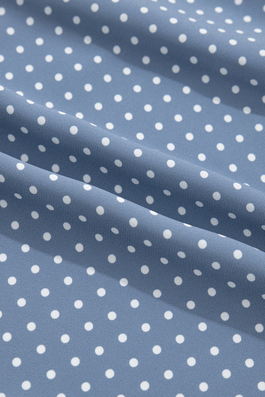 Polka Dot Cuffed Short Sleeve Shirt