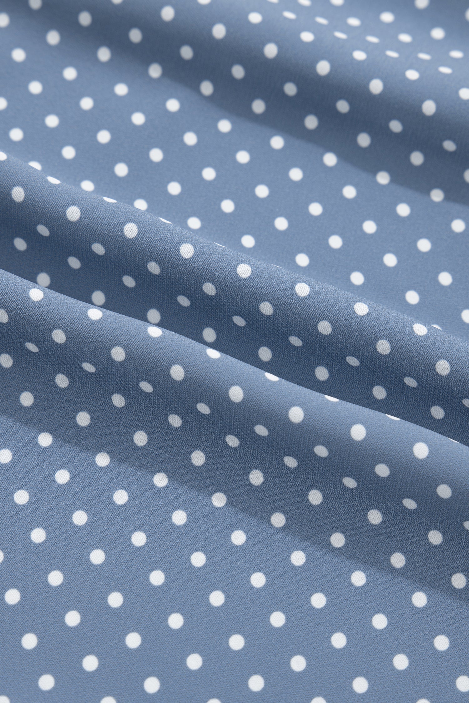 Polka Dot Cuffed Short Sleeve Shirt