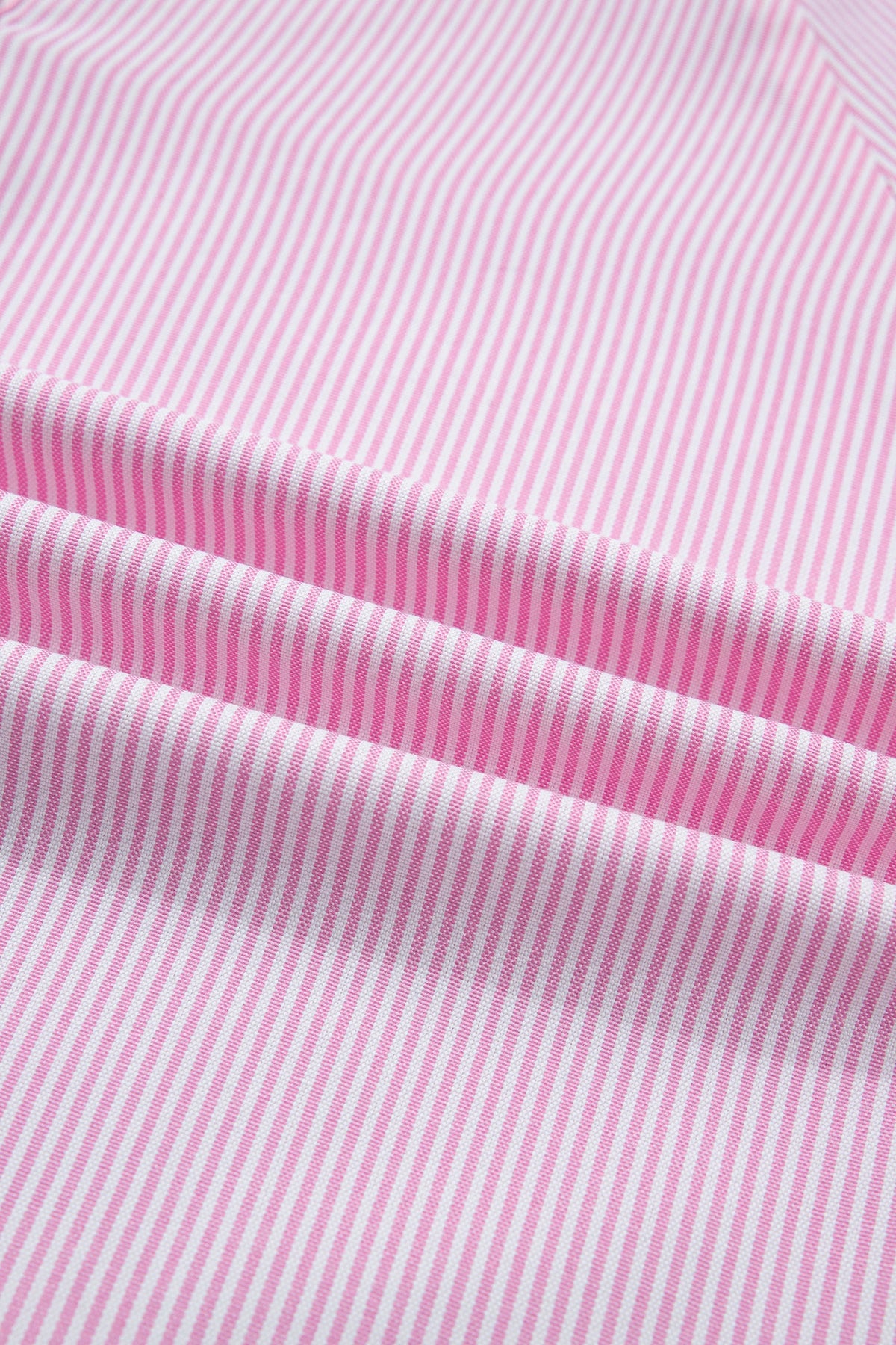 Stripe Tied Short Sleeve Collared Blouse