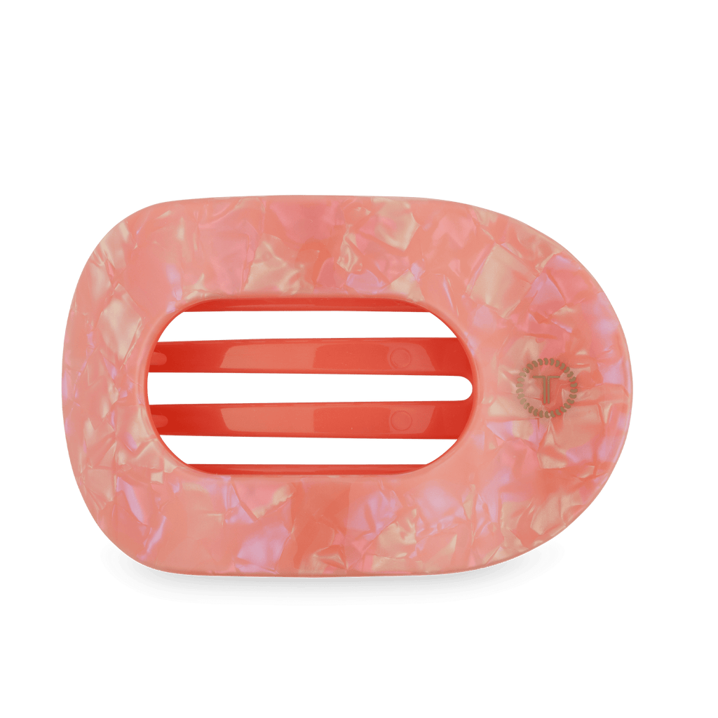 Dreamsicle Large Flat Round Hair Clip