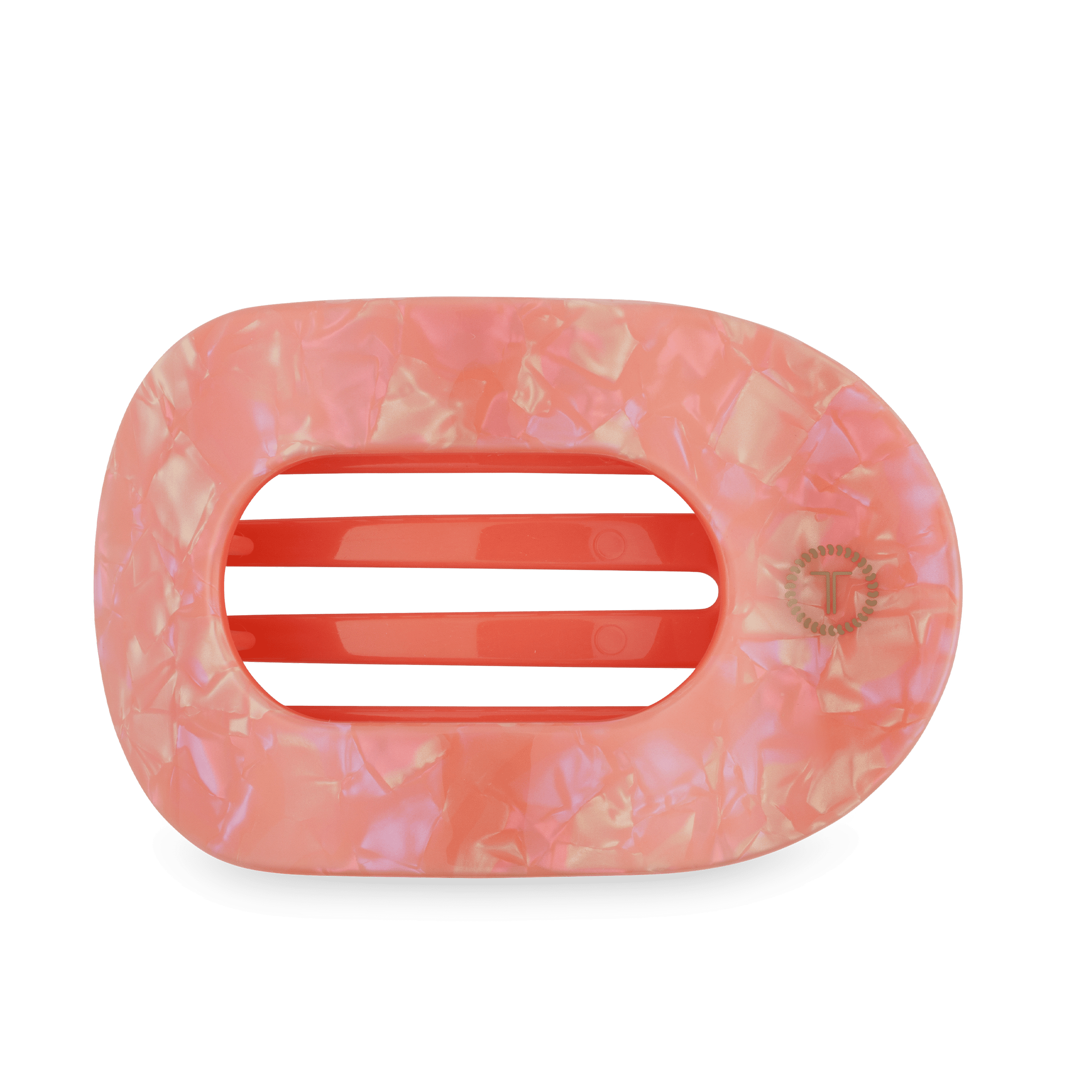 Dreamsicle Large Flat Round Hair Clip