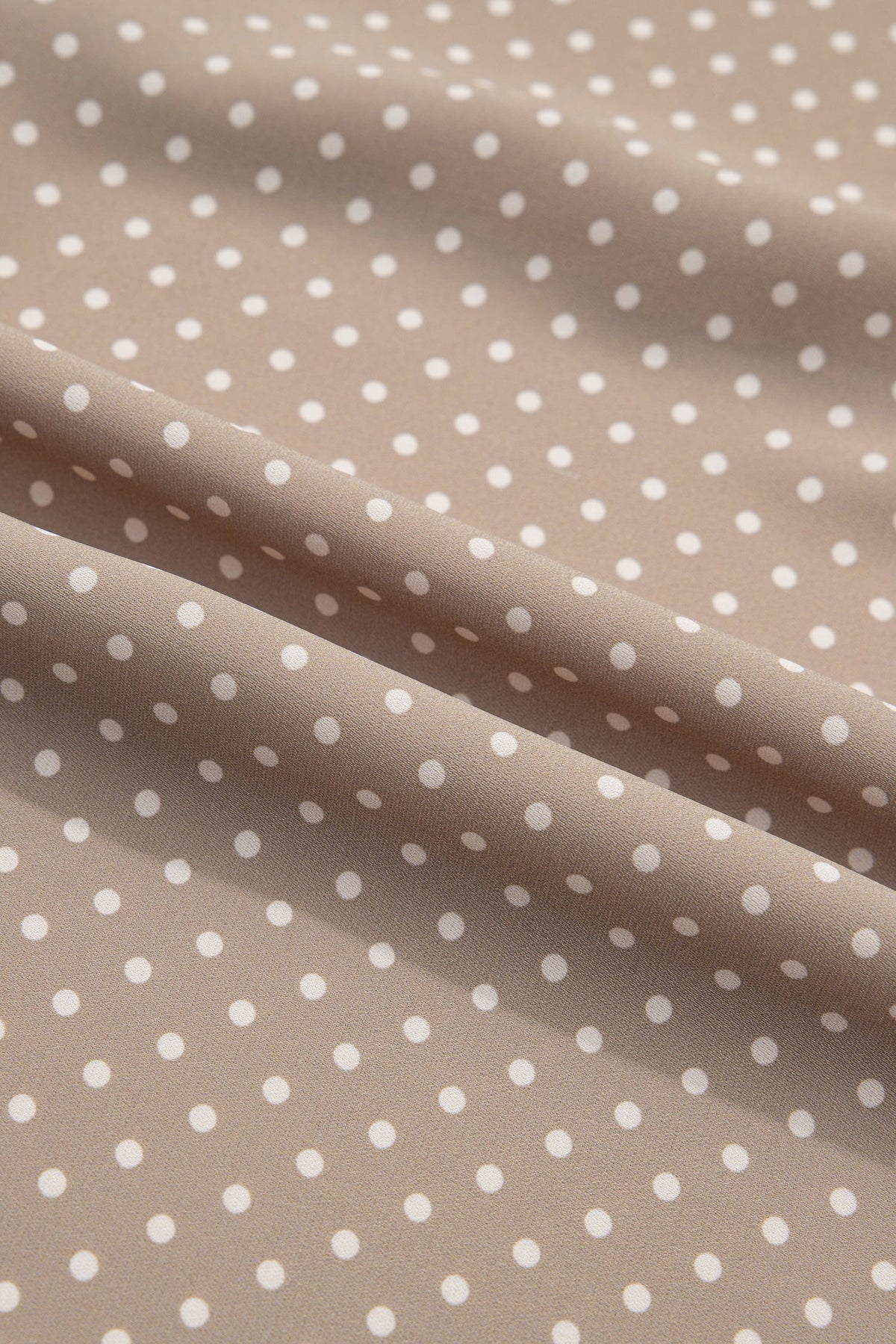 Polka Dot Cuffed Short Sleeve Buttoned Shirt