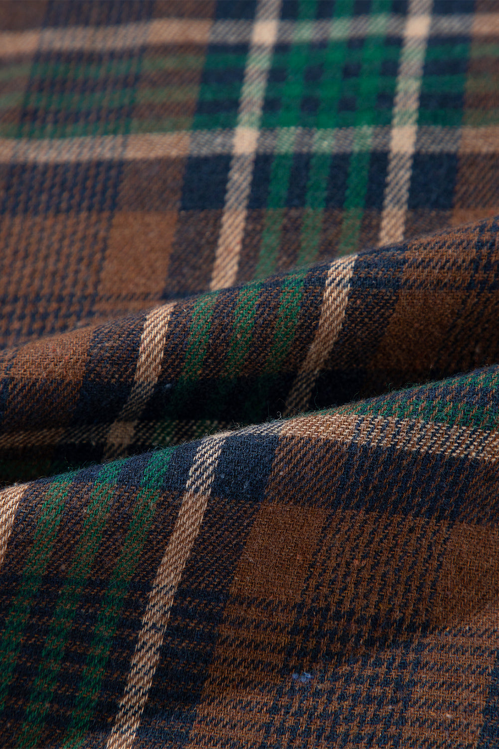 Plaid Button-Up Chest Pocket Shacket