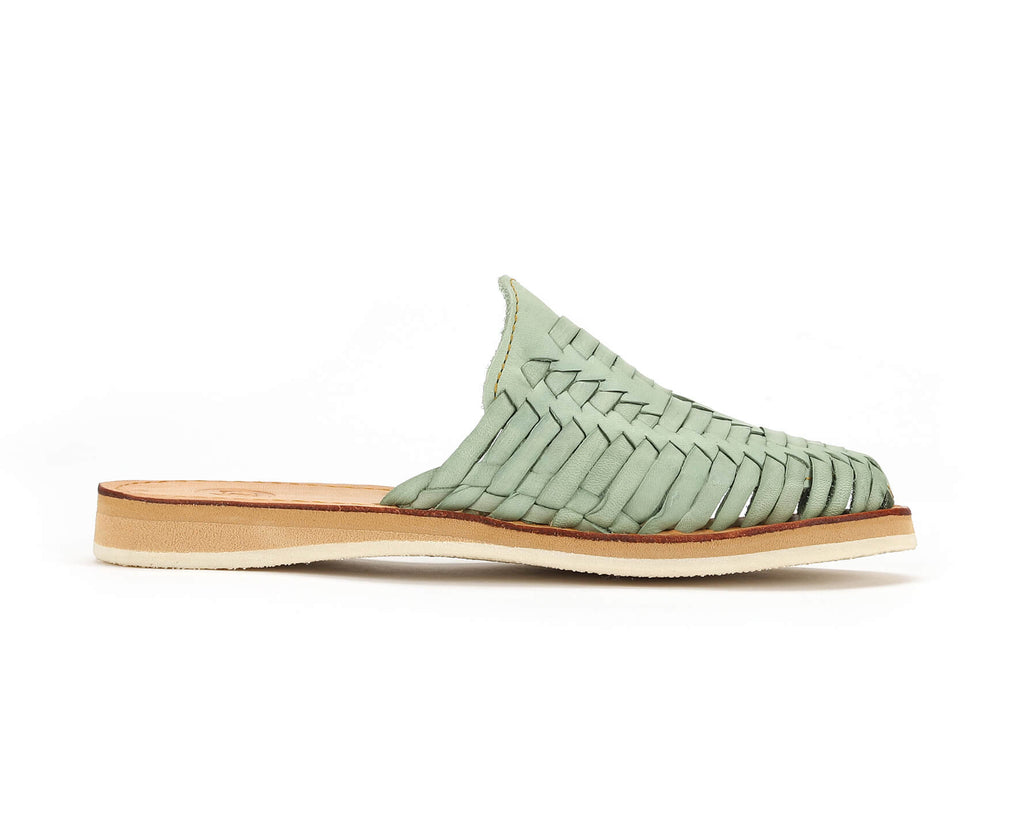 Marbella Huarache Slip-On Teal